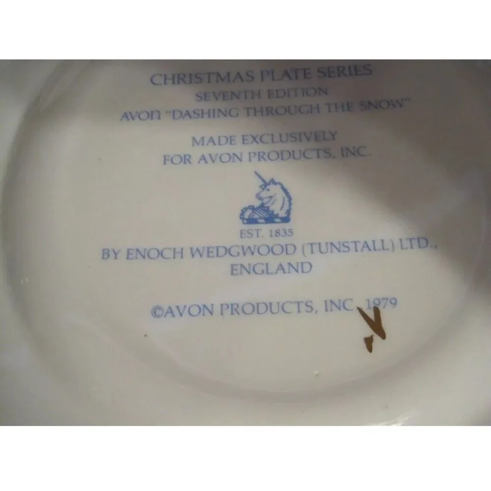 Christmas 1979 Dashing Through The Snow Avon‎ Products